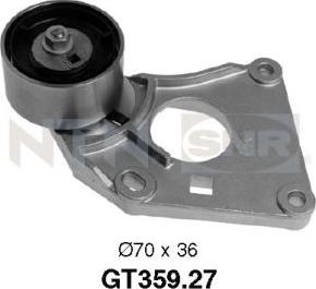 SNR GT359.27 - Tensioner Pulley, timing belt www.autospares.lv