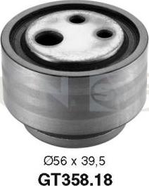 SNR GT358.18 - Tensioner Pulley, timing belt www.autospares.lv