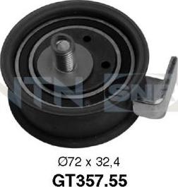 SNR GT357.55 - Tensioner Pulley, timing belt www.autospares.lv