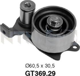 SNR GT369.29 - Spriegotājrullītis, Gāzu sadales mehānisma piedziņas siksna www.autospares.lv