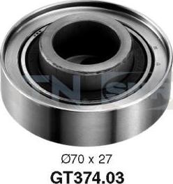 SNR GT374.03 - Tensioner Pulley, timing belt www.autospares.lv