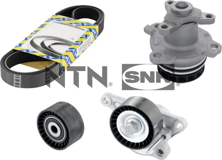 SNR KAP855.180 - Ūdenssūknis + ķīļrievu siksnas komplekts www.autospares.lv