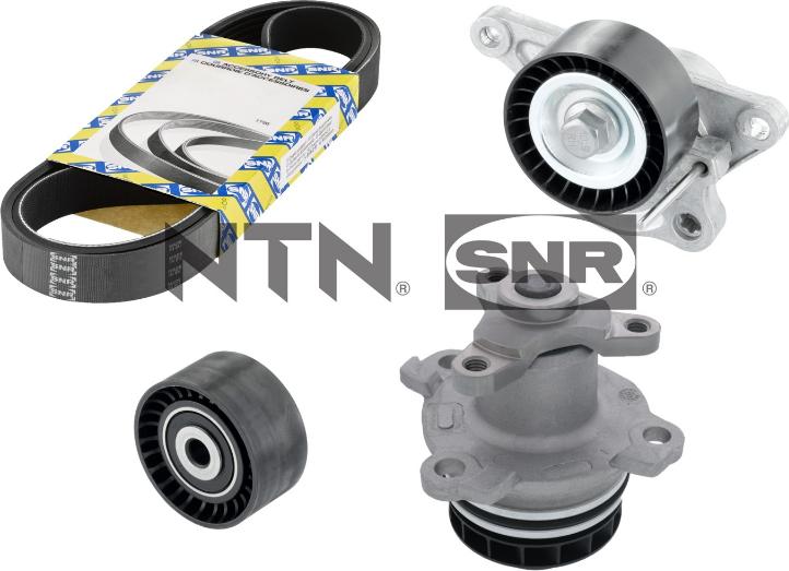 SNR KAP855.240 - Ūdenssūknis + ķīļrievu siksnas komplekts www.autospares.lv