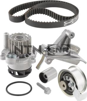 SNR KDP457.580 - Водяной насос + комплект зубчатого ремня ГРМ www.autospares.lv