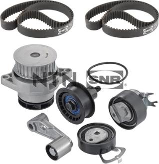 SNR KDP457.261 - Водяной насос + комплект зубчатого ремня ГРМ www.autospares.lv