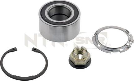 SNR R155.80 - Подшипник ступицы колеса, комплект www.autospares.lv