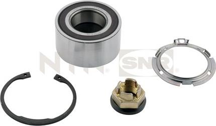 SNR R155.75 - Подшипник ступицы колеса, комплект www.autospares.lv