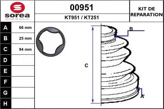 SNRA 00951 - Putekļusargs, Piedziņas vārpsta www.autospares.lv