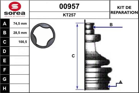 SNRA 00957 - Пыльник, приводной вал www.autospares.lv