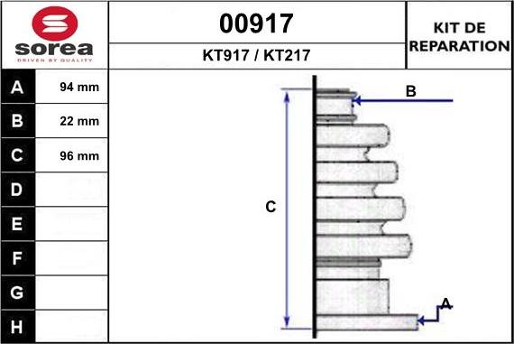 SNRA 00917 - Bellow, drive shaft www.autospares.lv