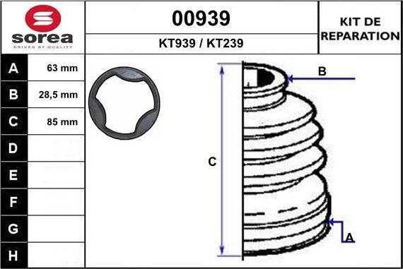 SNRA 00939 - Пыльник, приводной вал www.autospares.lv