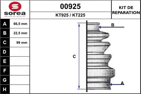 SNRA 00925 - Putekļusargs, Piedziņas vārpsta www.autospares.lv