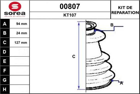 SNRA 00807 - Пыльник, приводной вал www.autospares.lv