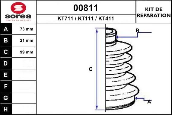 SNRA 00811 - Bellow, drive shaft www.autospares.lv