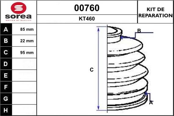 SNRA 00760 - Bellow, drive shaft www.autospares.lv