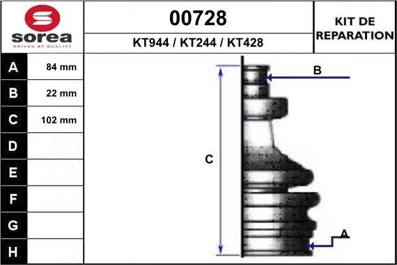 SNRA 00728 - Bellow, drive shaft www.autospares.lv