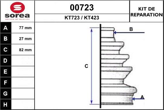 SNRA 00723 - Putekļusargs, Piedziņas vārpsta autospares.lv