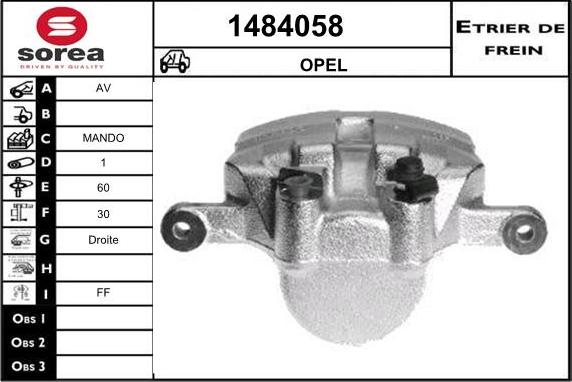 SNRA 1484058 - Bremžu suports www.autospares.lv