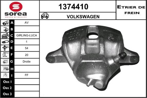 SNRA 1374410 - Bremžu suports autospares.lv