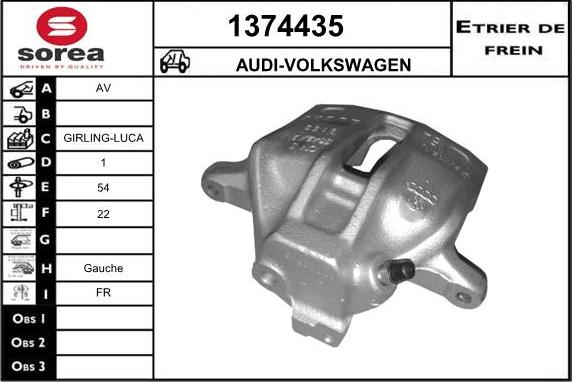 SNRA 1374435 - Тормозной суппорт www.autospares.lv