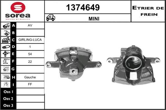 SNRA 1374649 - Bremžu suports www.autospares.lv