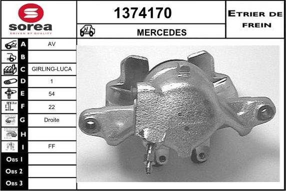 SNRA 1374170 - Bremžu suports autospares.lv