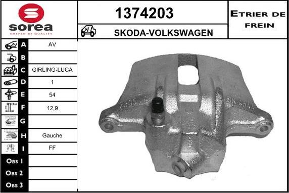 SNRA 1374203 - Bremžu suports autospares.lv