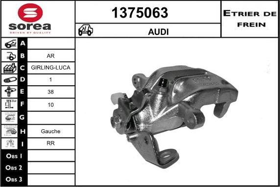 SNRA 1375063 - Bremžu suports autospares.lv