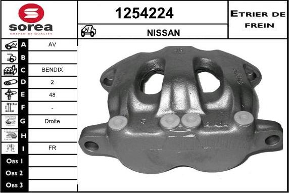 SNRA 1254224 - Bremžu suports autospares.lv