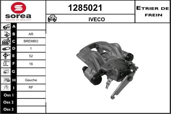 SNRA 1285021 - Bremžu suports www.autospares.lv