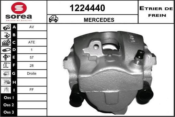 SNRA 1224440 - Тормозной суппорт www.autospares.lv