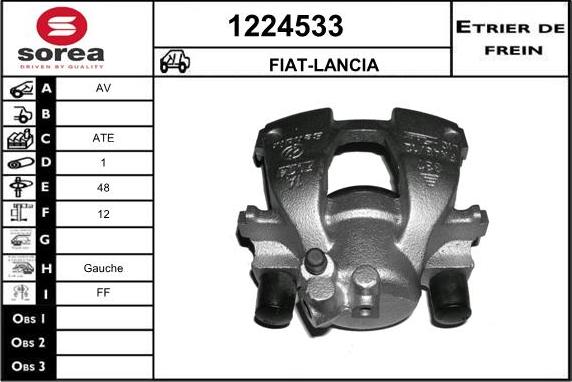 SNRA 1224533 - Bremžu suports autospares.lv