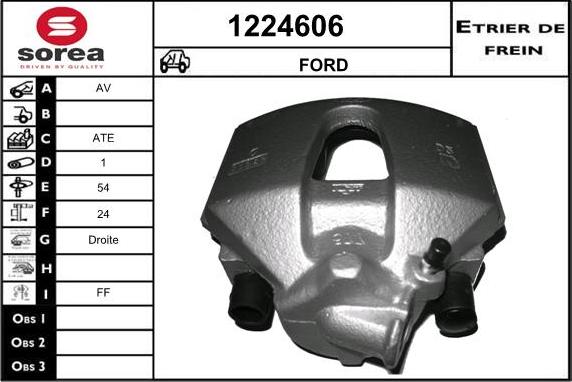 SNRA 1224606 - Brake Caliper www.autospares.lv