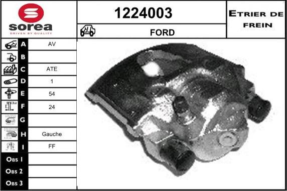 SNRA 1224003 - Тормозной суппорт www.autospares.lv