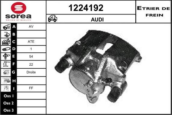 SNRA 1224192 - Bremžu suports www.autospares.lv