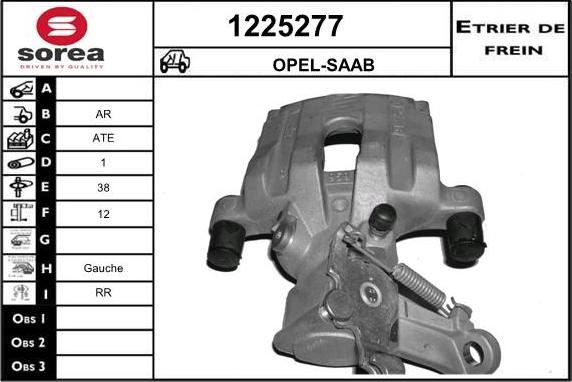 SNRA 1225277 - Brake Caliper www.autospares.lv