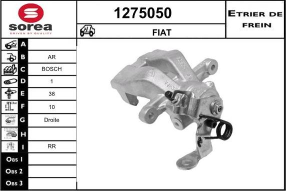 SNRA 1275050 - Brake Caliper www.autospares.lv