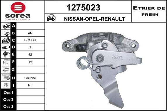 SNRA 1275023 - Brake Caliper www.autospares.lv