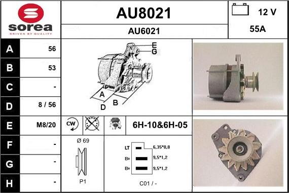 SNRA AU8021 - Ģenerators autospares.lv