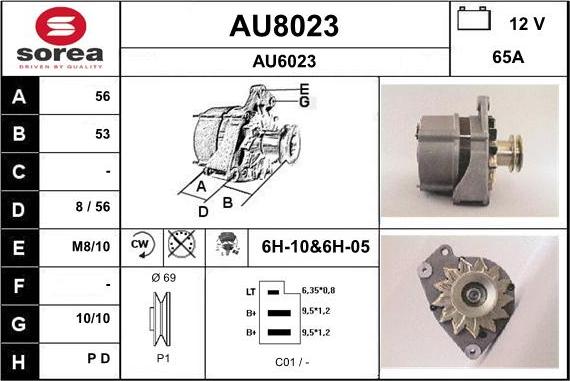 SNRA AU8023 - Ģenerators autospares.lv