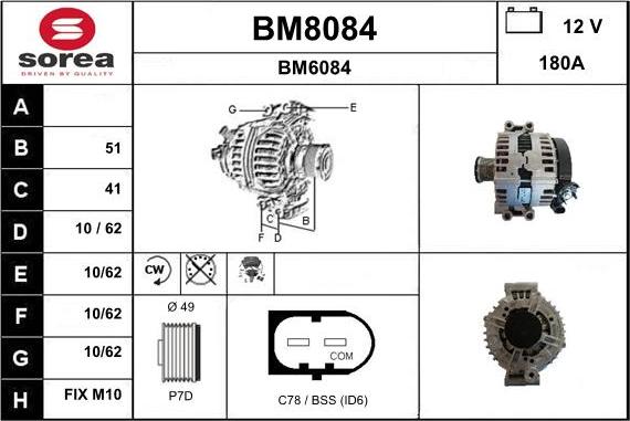 SNRA BM8084 - Ģenerators autospares.lv