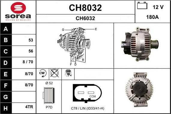 SNRA CH8032 - Ģenerators autospares.lv