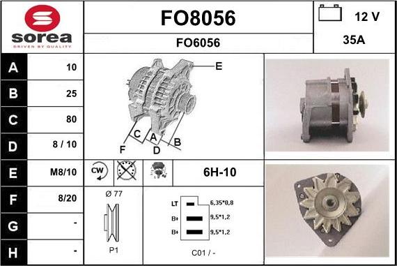 SNRA FO8056 - Ģenerators autospares.lv