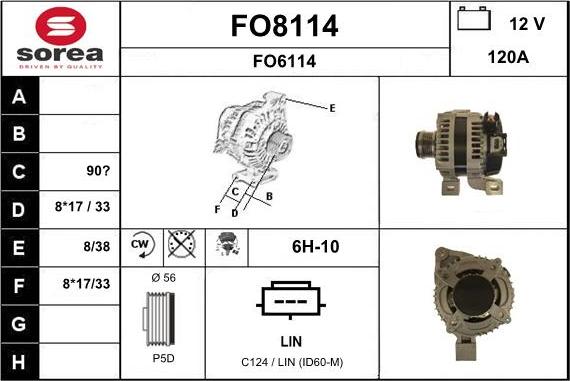 SNRA FO8114 - Alternator www.autospares.lv