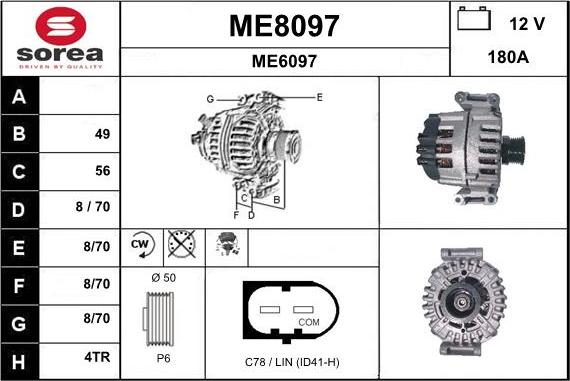 SNRA ME8097 - Ģenerators autospares.lv