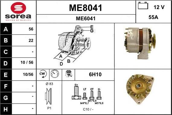 SNRA ME8041 - Ģenerators autospares.lv