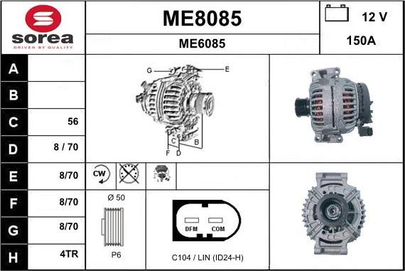 SNRA ME8085 - Ģenerators autospares.lv