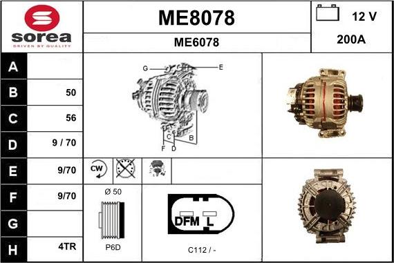 SNRA ME8078 - Ģenerators autospares.lv