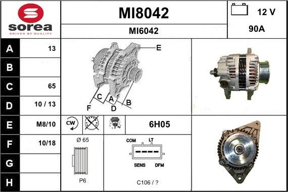 SNRA MI8042 - Ģenerators autospares.lv