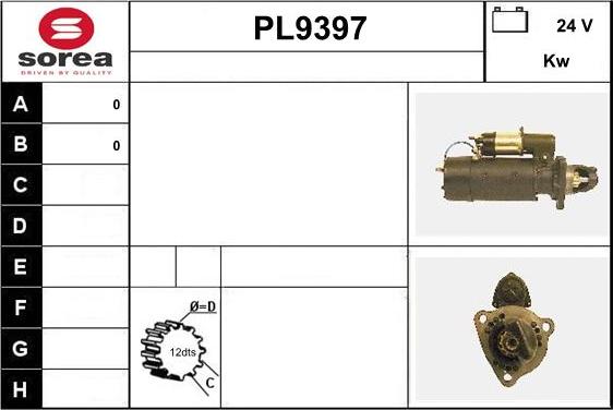 SNRA PL9397 - Starteris autospares.lv